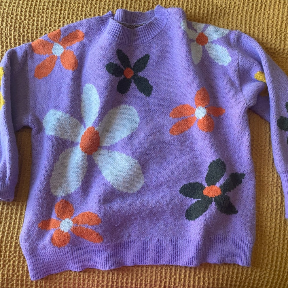 SHEIN flower sweater